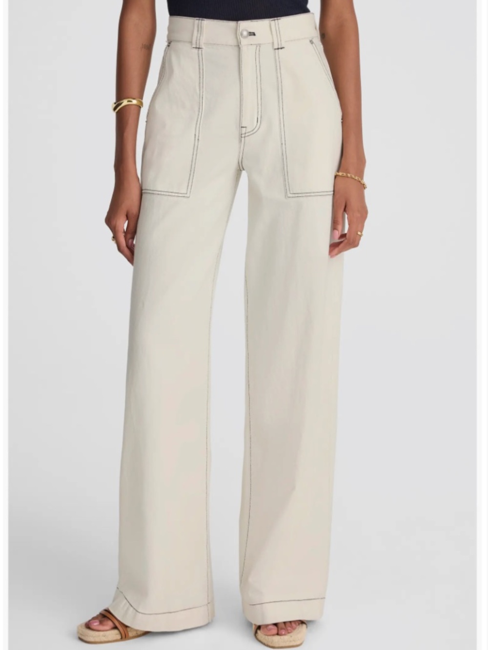 Madewell Superwide Leg Utility Jeans - Vintage Canvas